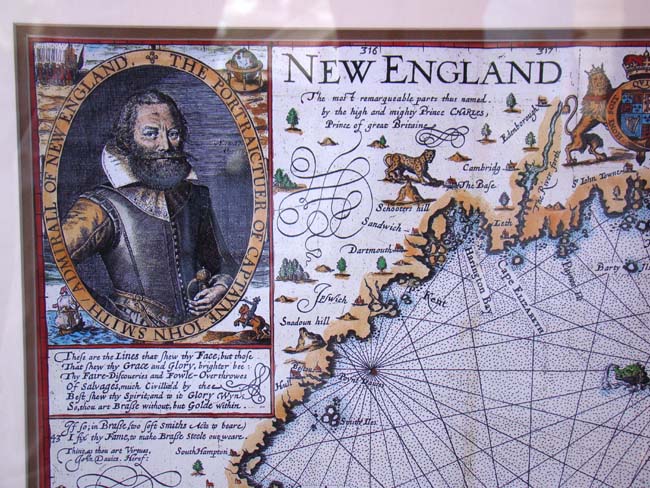 A fine reproduction map of Capt. John Smith,s Map fo New England first published in 1614